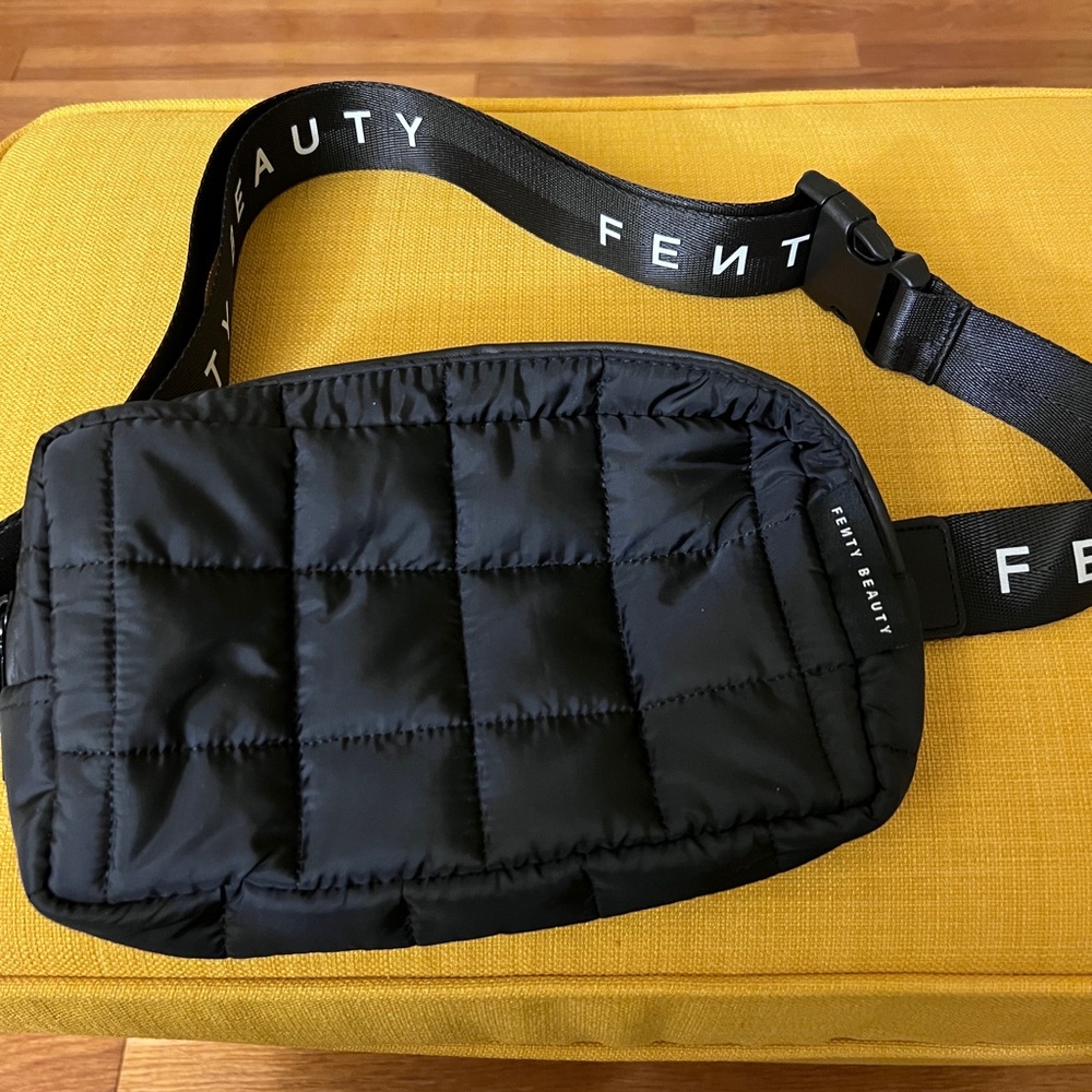 Fenty Beauty Black Quilted Crossbody Bag